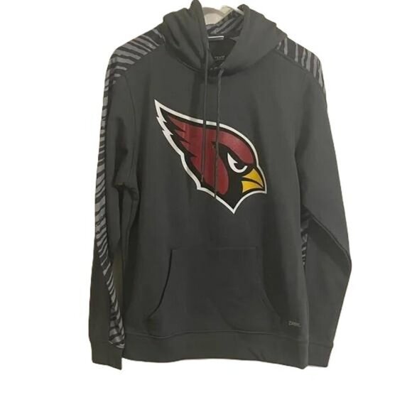 NFL Other - NFL Team Apparel Arizona Cardinals Dark Gray Hoodie with Bold Logo, Small